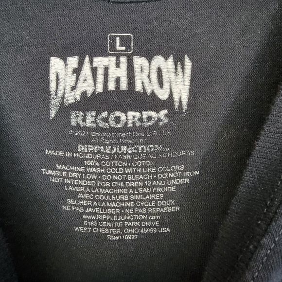 Death Row Records Graphic Tee Black - Size Large - Picture 4 of 4